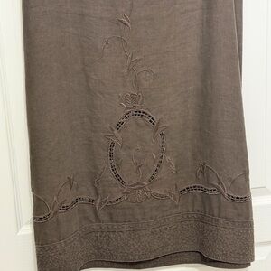 CAbi Dark Brown Maxi Skirt, sz14
